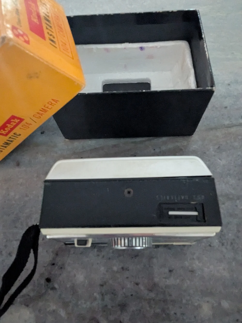 Kodak Instamatic 104 Camera in white and black